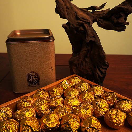 Pu Run Yuan Tea 【Bingdao Dragon Pearl Black Tea】15 pieces of Black Tea Dragon Pearls